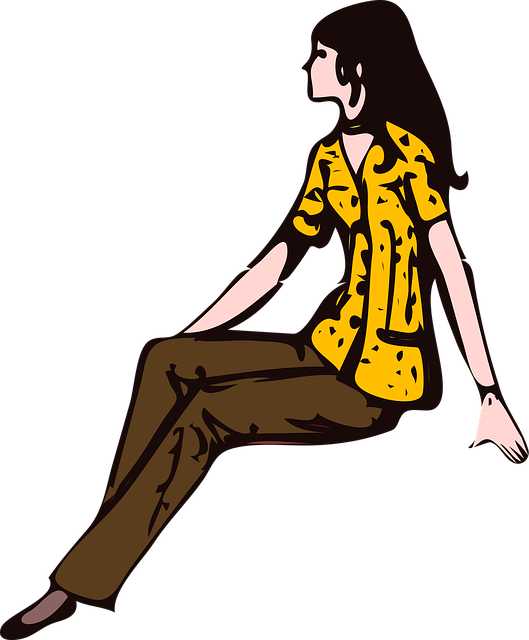 Free girl lady shirt vector