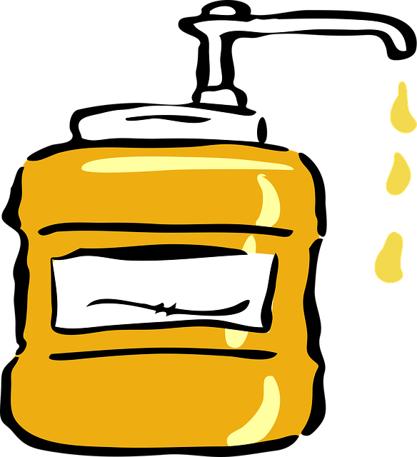 Free dispenser pump liquid vector