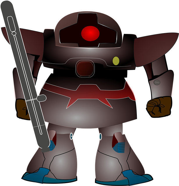 Free robot toy electronics vector