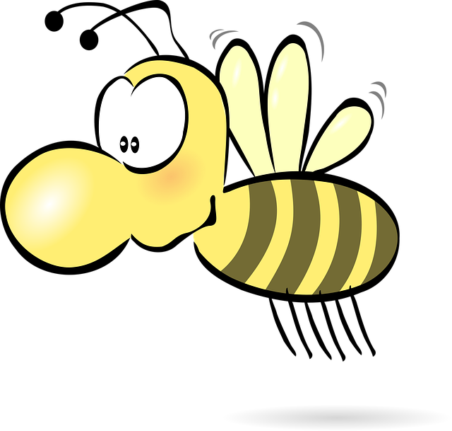 Free bee insect wing vector