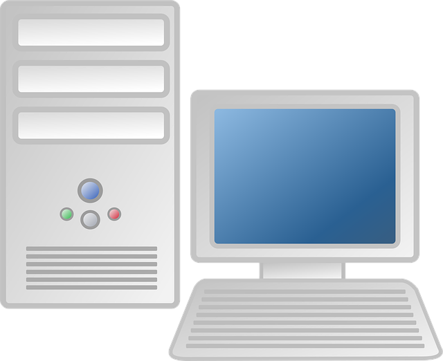 Free computer workstation desktop vector