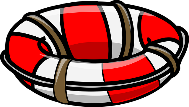Free lifesaver floatation float vector