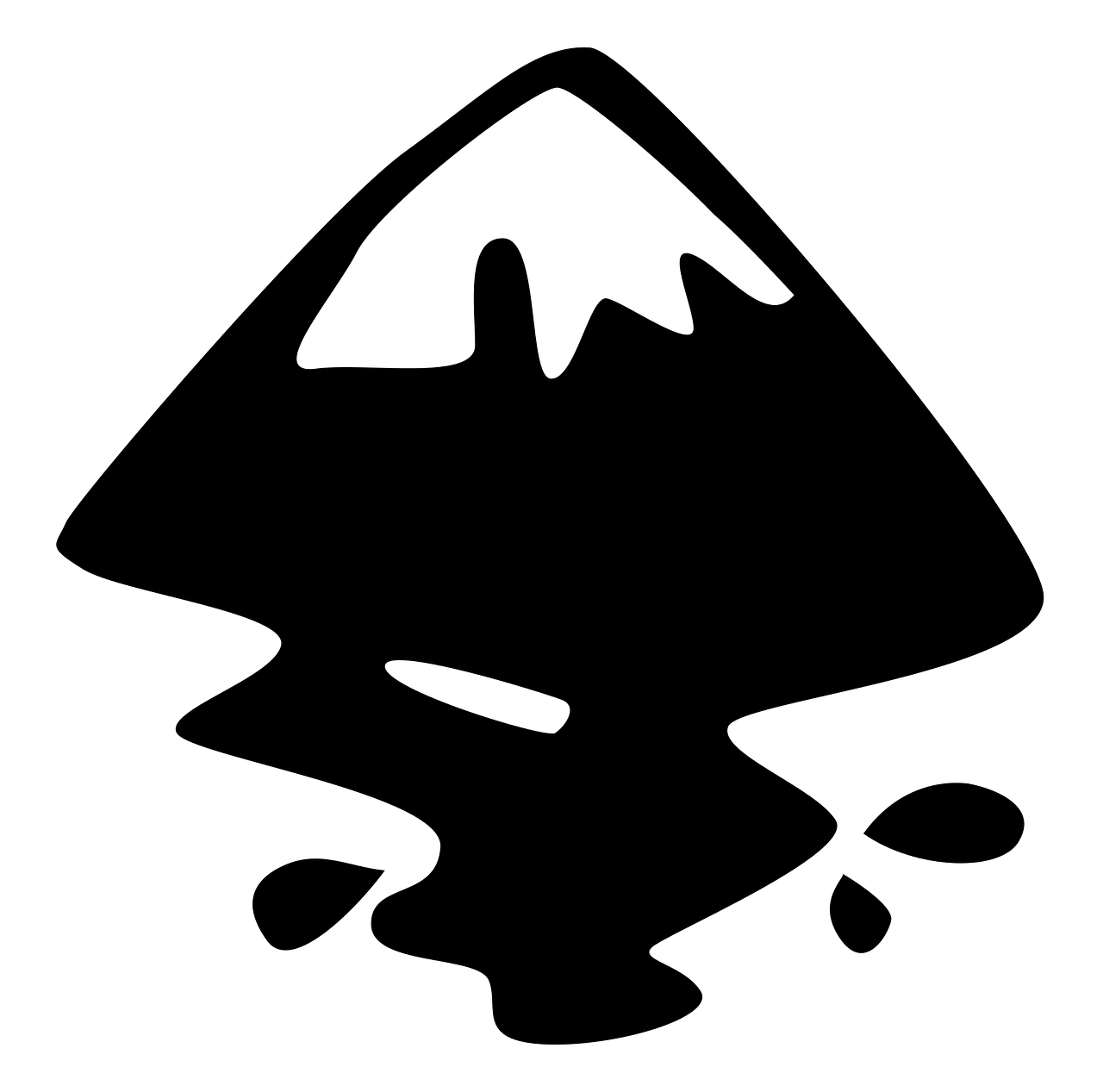 Free snowcap mountain cone illustration