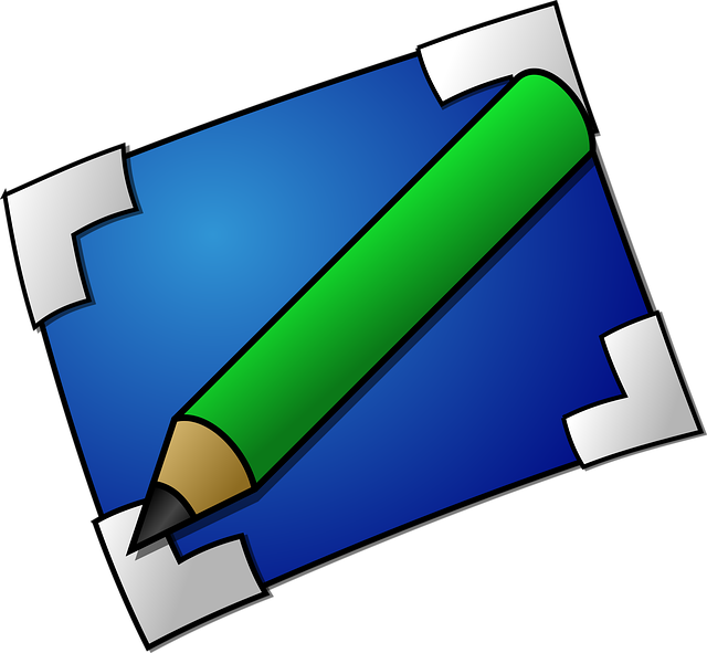 Free pencil green board vector