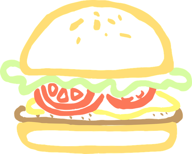 Free hamburger food burger vector