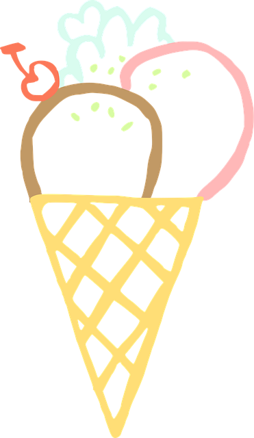 Free ice cream cone desserts cones illustration