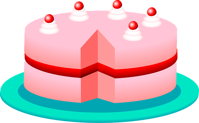 Kage, Dessert, Lyserød, Jordbær, Mad