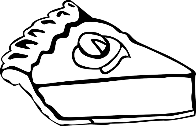 Kuchen, Weiß, Schwarz, Kruste, Stück