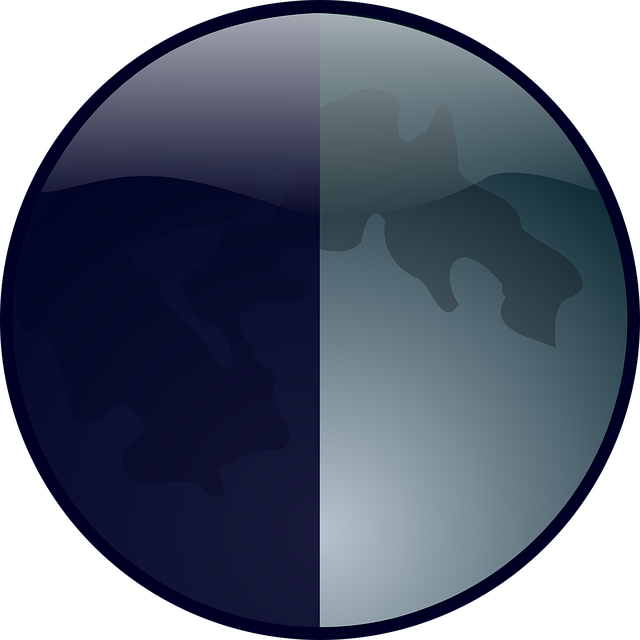 Free moon earth phase vector