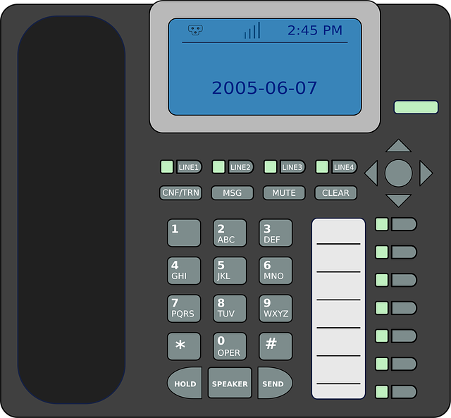 Free telephone phone communication vector
