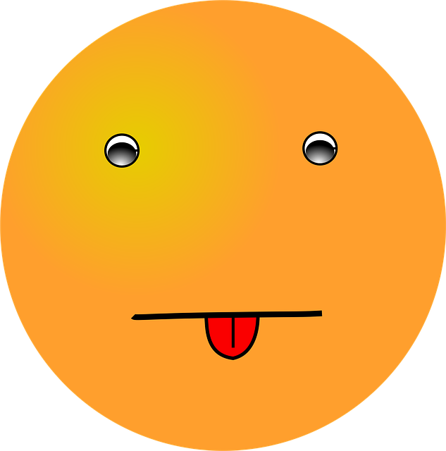 Free emoticon tongue sticking vector