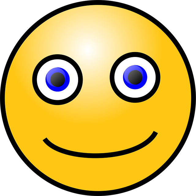 Free emoticon smile symbol vector