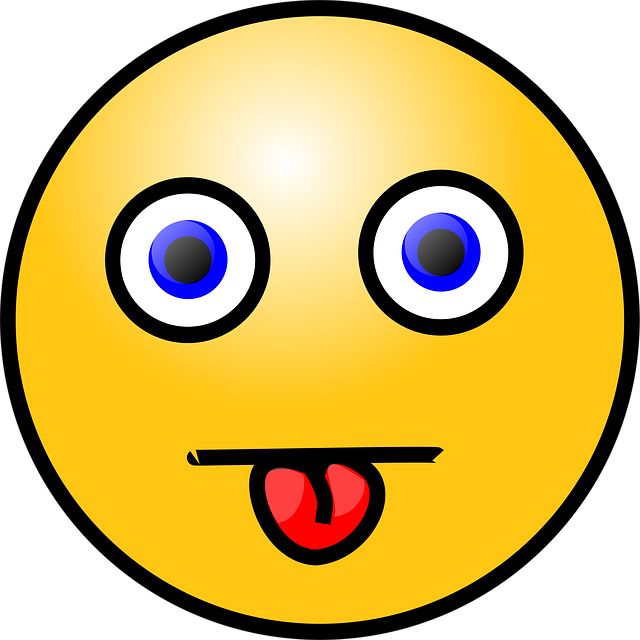 Free emoticon tongue emotion illustration