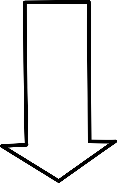 Free arrow down sign vector