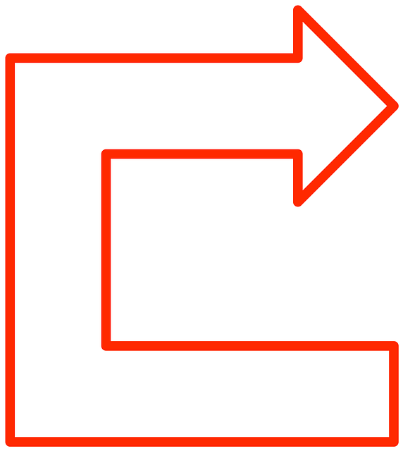 Free flowchart arrow geometry vector