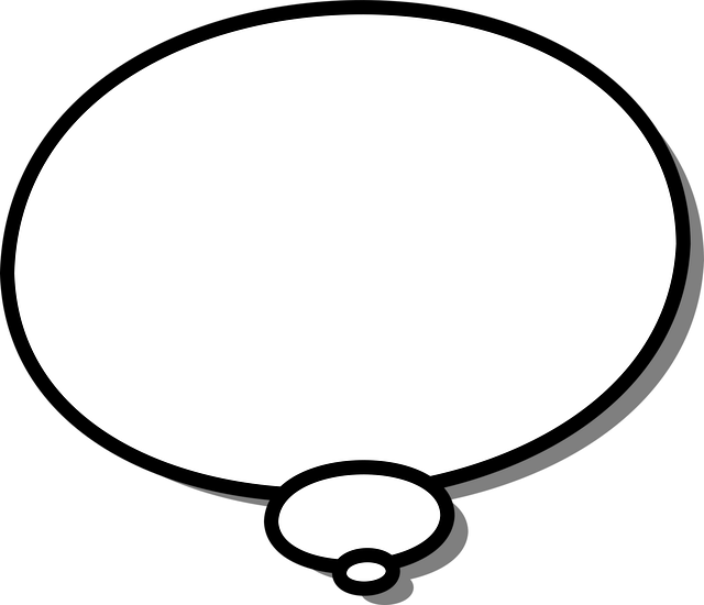 Free thinking bubble message vector