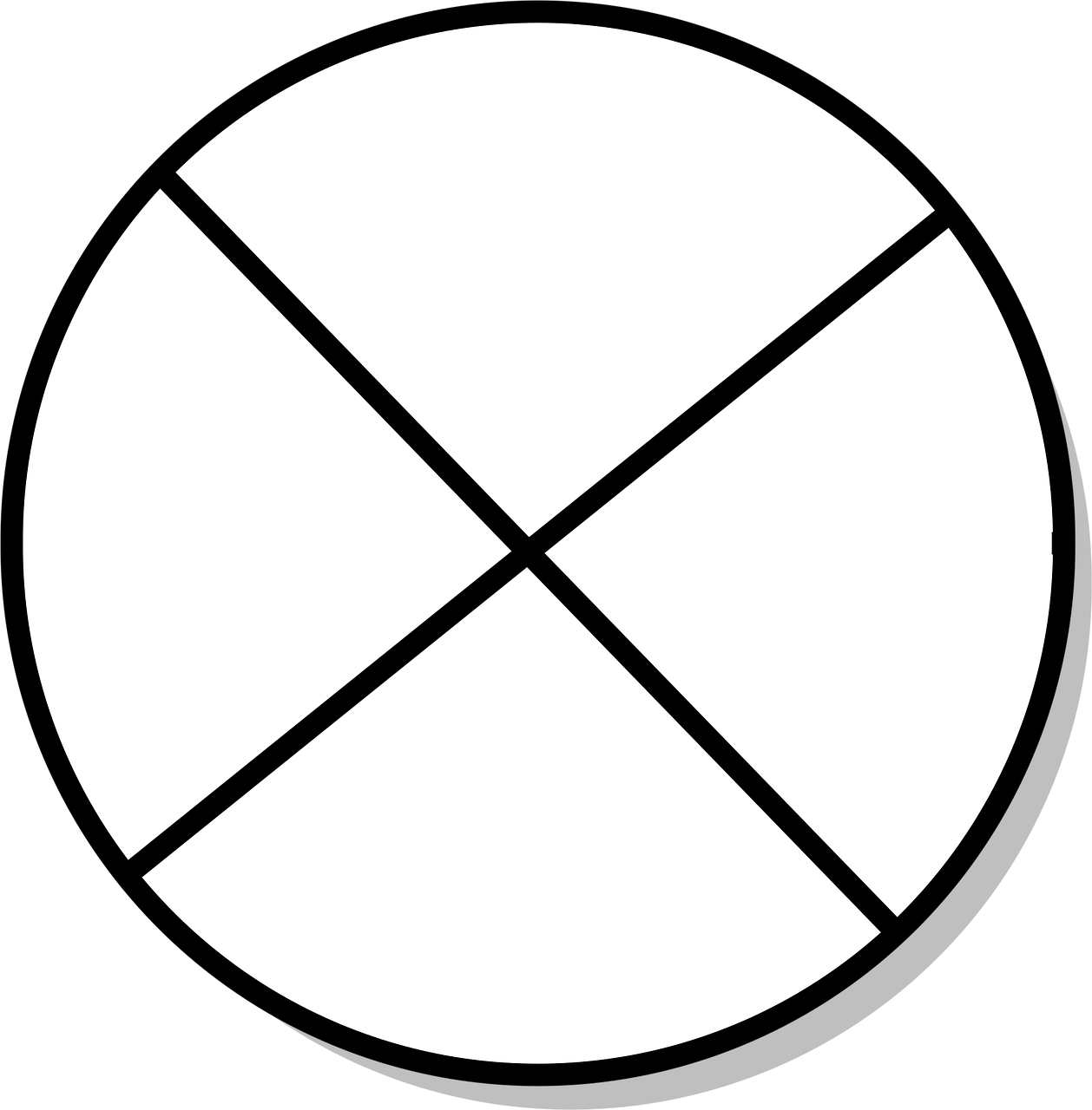 Circle Shape Quadrant Free Vector Graphic On Pixabay
