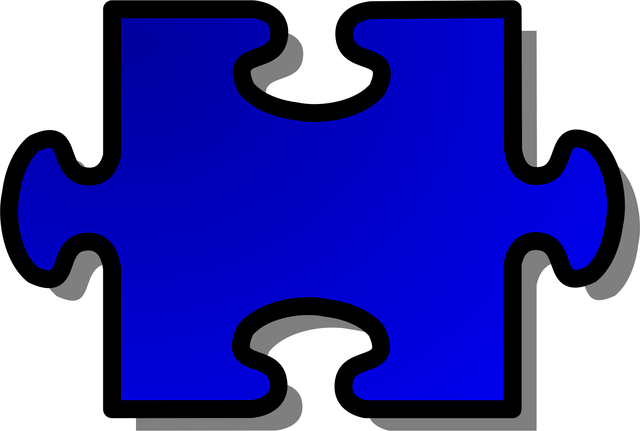 Free jigsaw puzzle piece vector
