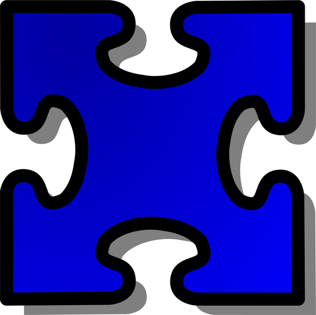 Free jigsaw puzzle piece vector