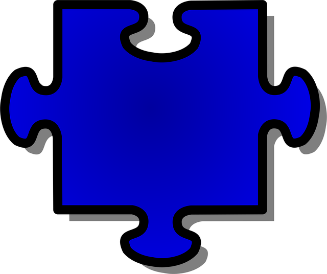 Free jigsaw puzzle shape vector