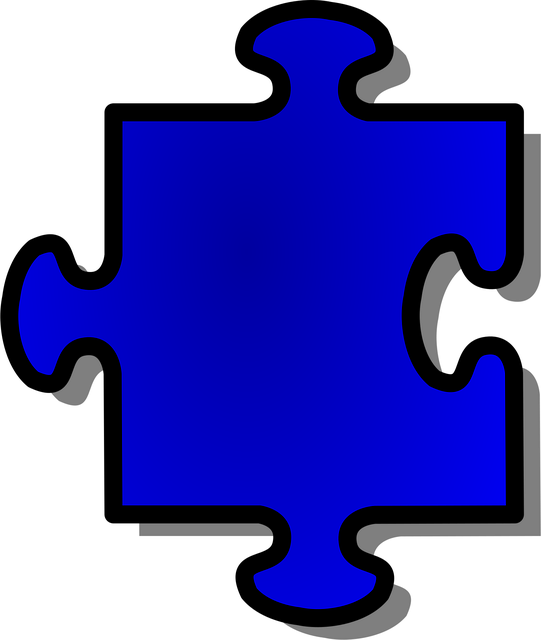 Free jigsaw puzzle piece vector