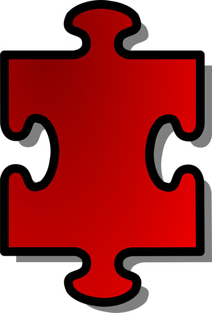 Free jigsaw puzzle piece vector