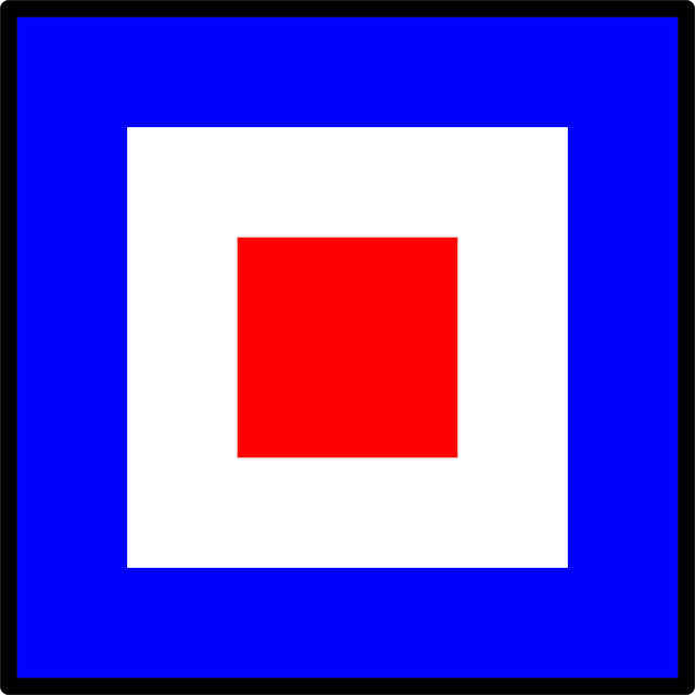 Free signal flag symbol vector