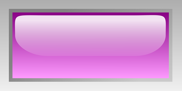 Free rectangular led button vector