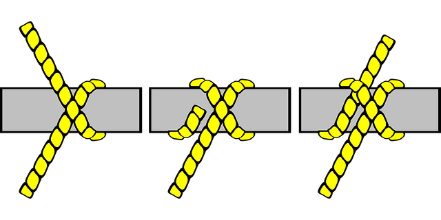 Free sailing knot hitches illustration