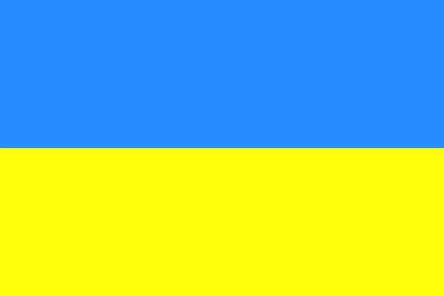 Free ukraine flag national vector