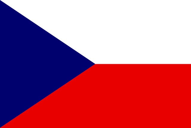Free czech flag republic vector