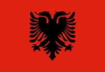 albania, flag, national