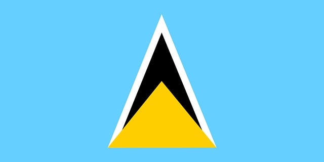 Free saint lucia flag national illustration