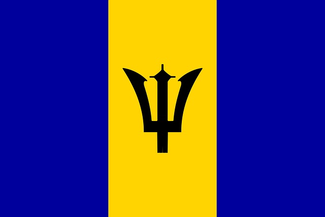 Free barbados flag national vector