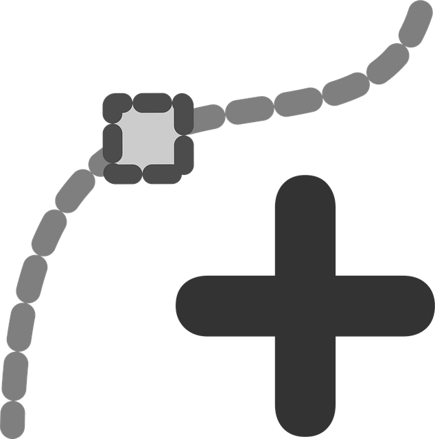 Free insert knot add vector