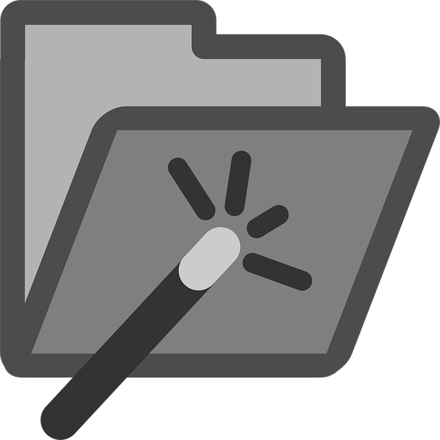 Free management files wand illustration