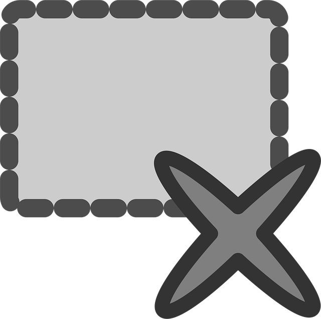 Free delete cell box illustration