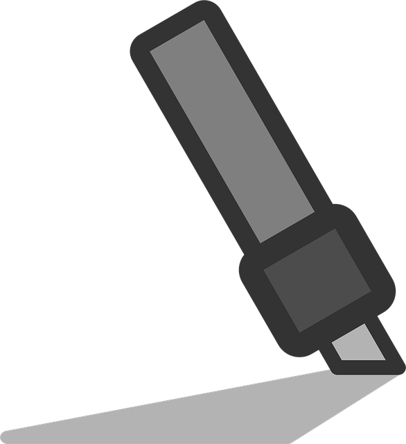 Free highlighter shade highlight vector