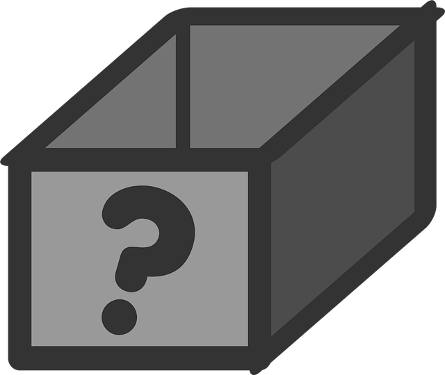Free box question mark design vector