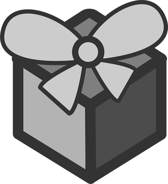 Free gift present box vector