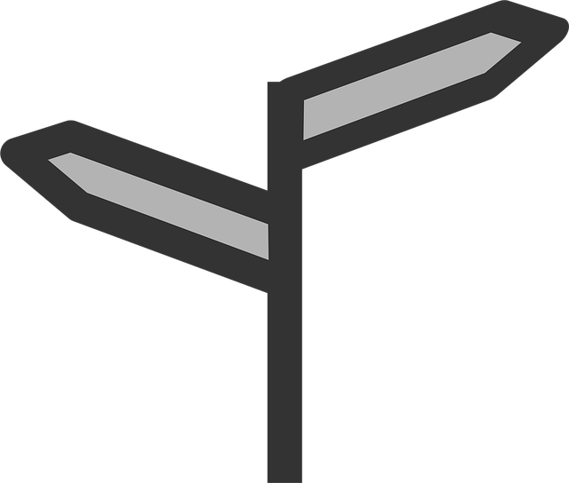 Free directions signpost sign vector