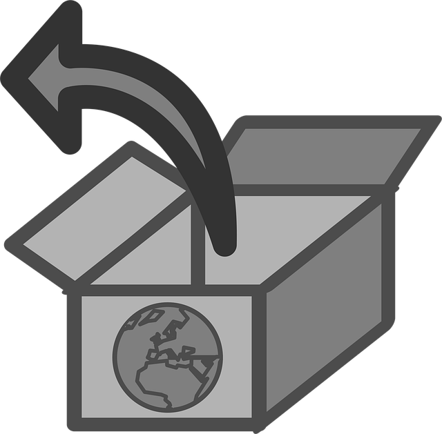 Free package box open vector