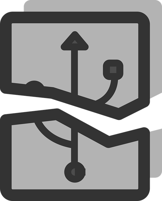 Free usb flash drive broken illustration