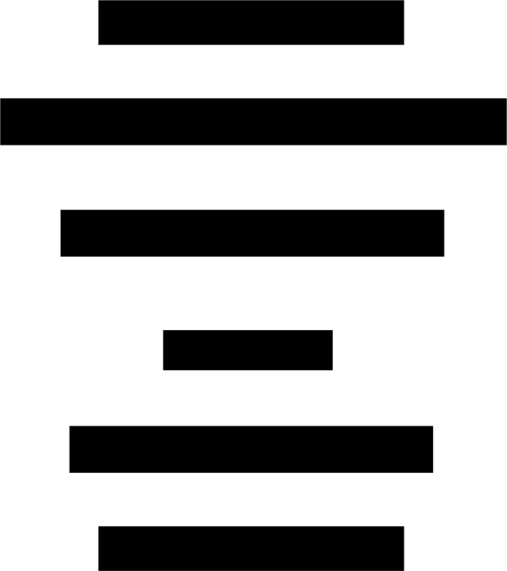 Free text center aligned vector