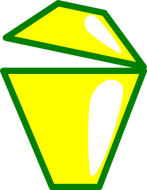 Free trash can action bin illustration
