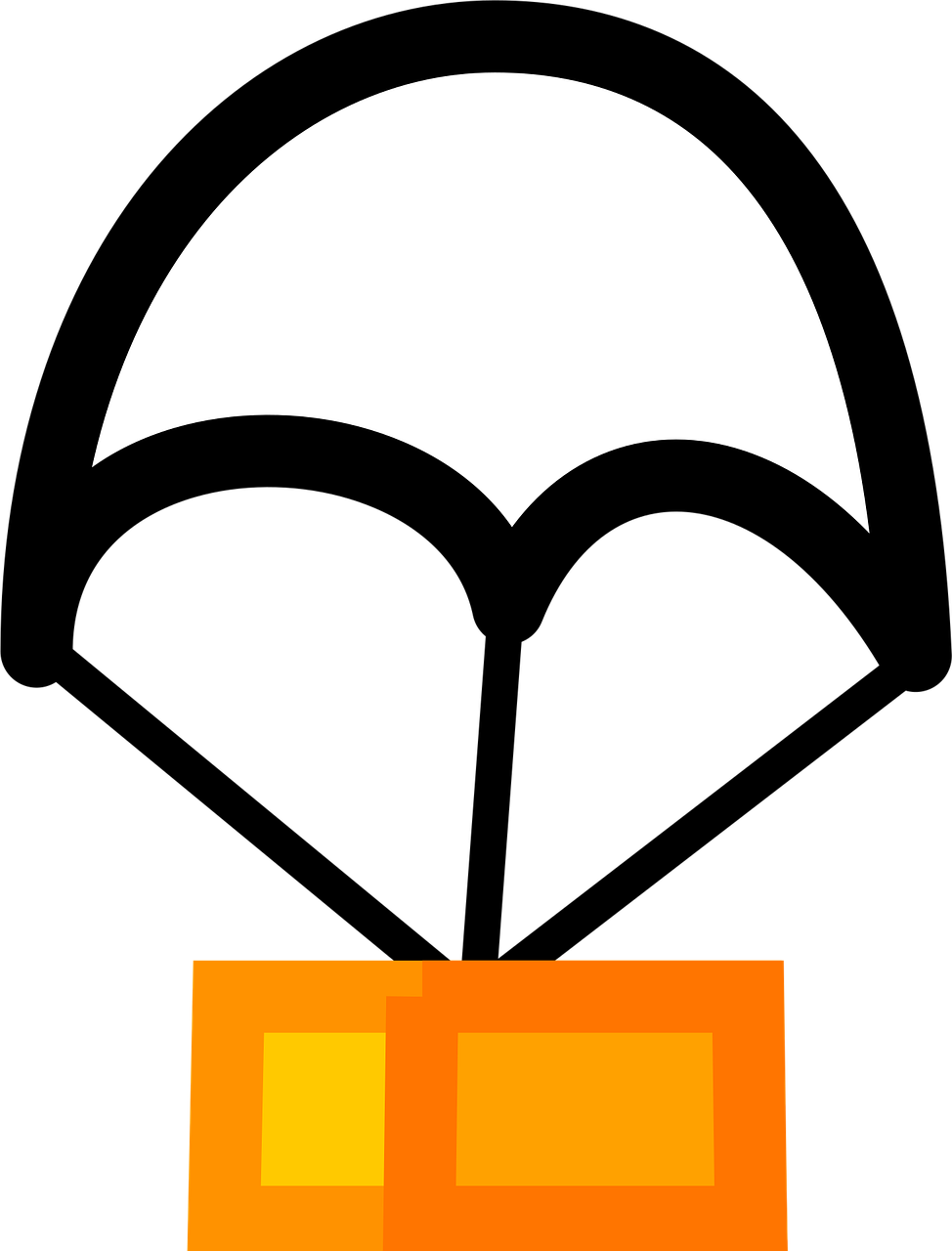 Download free HD stock image of Parachute Deliver Free parachute deliver drop vector