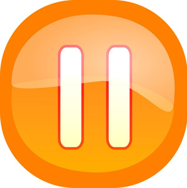 Free pause action player illustration