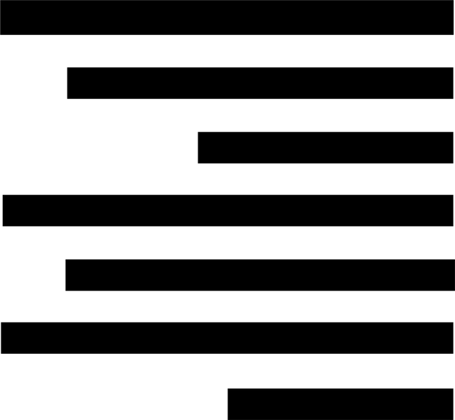 Texto, Acción, Derecho, Alineación