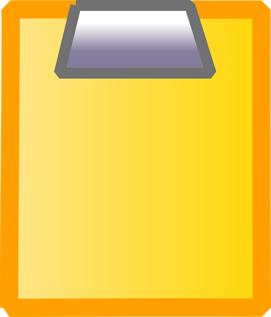 Free clipboard office supplies stationery illustration