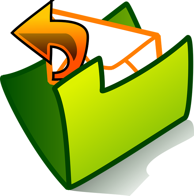 Rechner, Mappe, Postausgang, Symbol